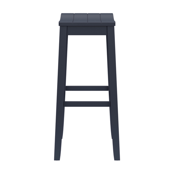 HH2 Home Fiddler Navy Backless Bar Height Stool with Saddle Seat