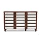 Baxton Studio Gisela Two-Tone Shoe Cabinet - image 1