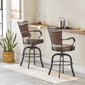 HH2 Home Bridgetown Tilt Base Metal Bar Height Swivel Stool - image 1