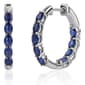 Gemstone Classics(tm) Lab Grown Sapphire Inside Out Hoop Earrings - image 1