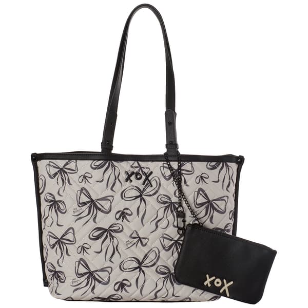 Betsey Johnson Lisa Tote with Hangoff - image 