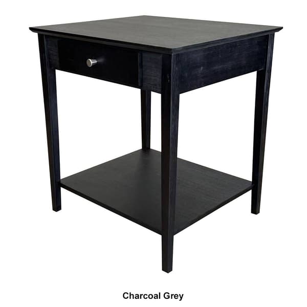 eccostyle&#8482; Solid Bamboo End Table w/ Drawer