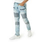 Young Mens Akademiks 5-Pocket Moto Denim Jeans - image 4
