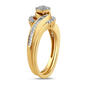 Diamond Classics&#8482; Yellow Gold over Silver Diamond Bridal Ring - image 2