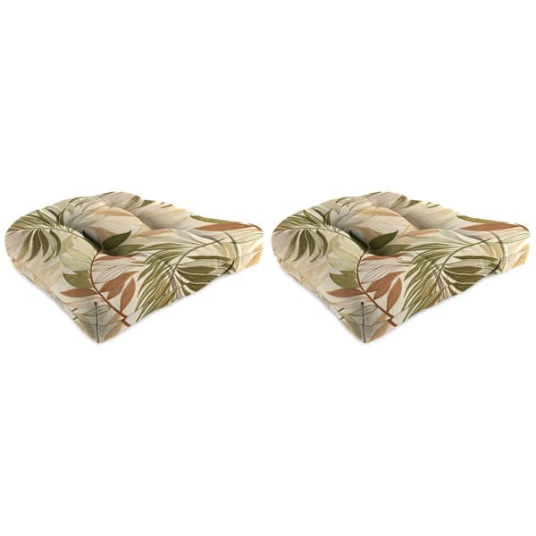 Jordan Oasis Nutmeg Outdoor Wicker Chair Cushions - Set Of 2 - image 