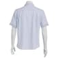 Mens Campia Short Sleeve Poly Spandex Button Down Shirt - Blue - image 3