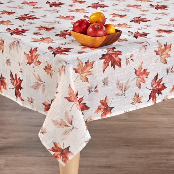Willow & Hem Traditional Falling Leave Print Tablecloth - image 