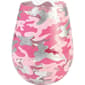 Enesco Lolita Pink Camo Wine Glass - image 1