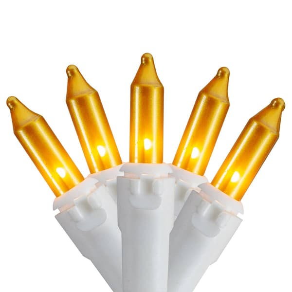 Northlight Seasonal 25ft. Opaque Gold Mini Christmas Lights