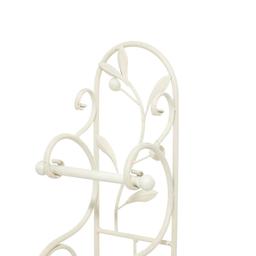 9th & Pike® Cream Iron Traditional Toilet Paper Towel Holder