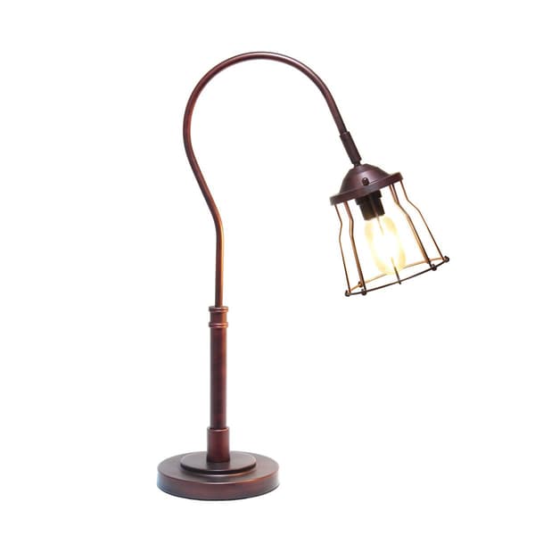 Lalia Home Studio Loft Rustic Caged Shade Table Lamp