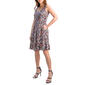 Womens 24/7 Comfort Apparel Pink Floral Sleeveless A-Line Dress - image 3