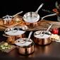 BergHOFF Vintage 10pc. Tri-Ply Polished Copper Cookware Set - image 8