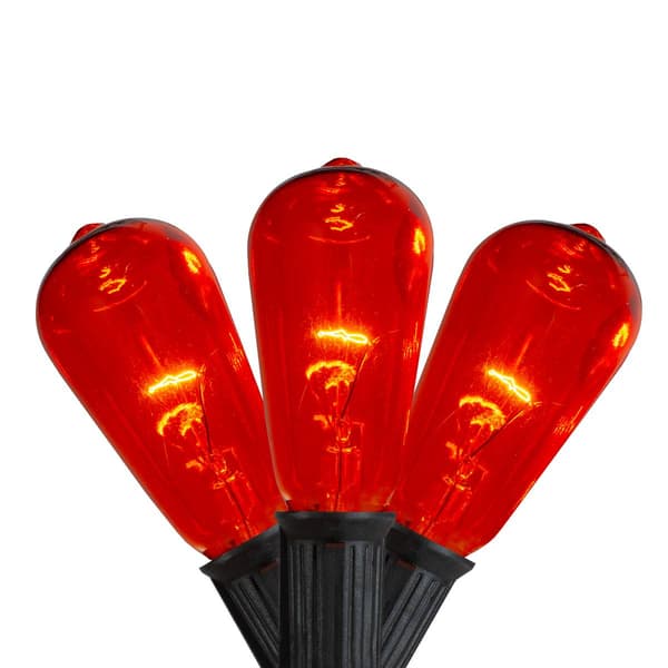 Northlight Seasonal 10ct. Orange Edison Halloween Light Set - image 