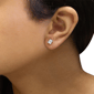 Haus of Brilliance 1ctw. Emerald Lab Grown Diamond Stud Earrings - image 4