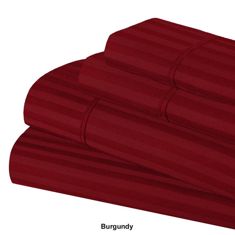 Superior 300TC Egyptian Cotton Striped Deep Pocket Sheet Set