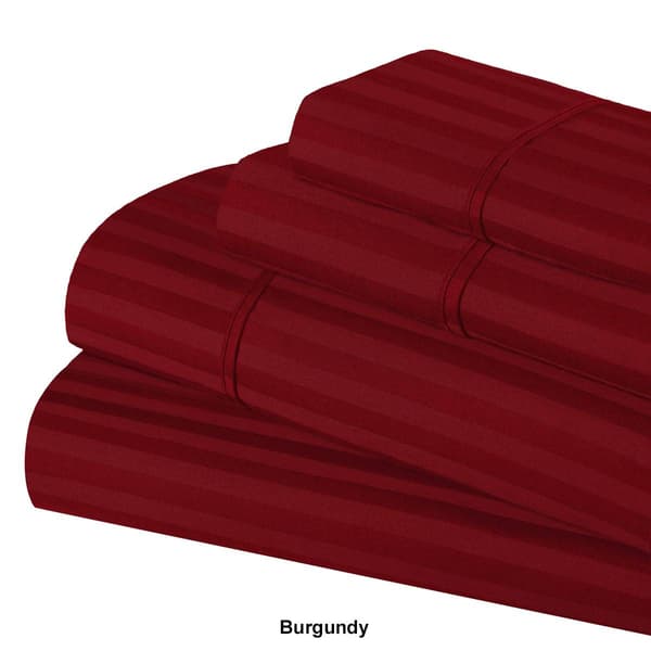 Superior 300TC Egyptian Cotton Striped Deep Pocket Sheet Set