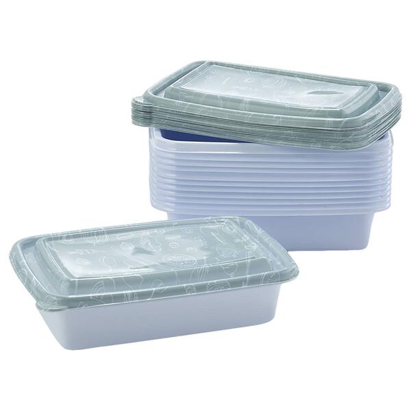 Core 24pc. Plastic Food Storage Set - Grey Veggie - image 