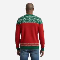 Mens Holiday Hype Racoon Trash Can Ugly Christmas Sweater