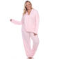 Plus Size White Mark Dotted Long Sleeve Pajama Set - image 1