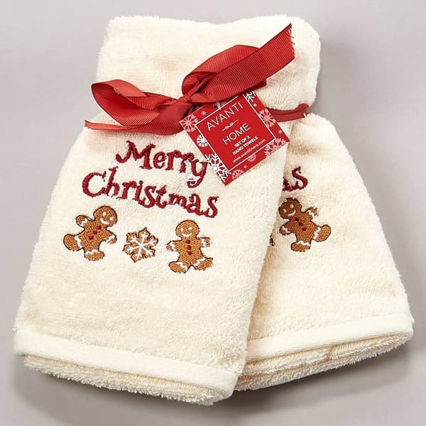 Avanti Merry Gingerbread 2pk. Hand Towel - image 