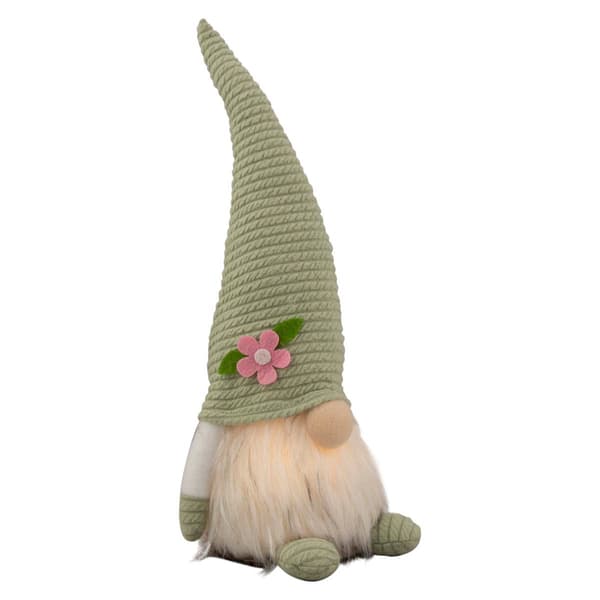 Northlight Seasonal LED Spring Gnome with Flower Hat