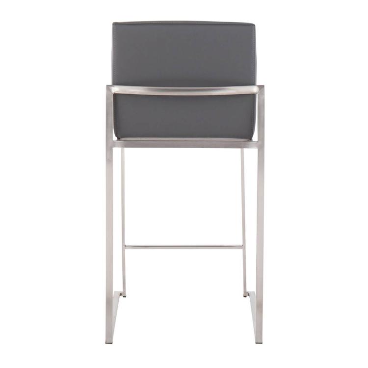 LumiSource Fuji Contemporary High Back Counter Stools - Set of 2