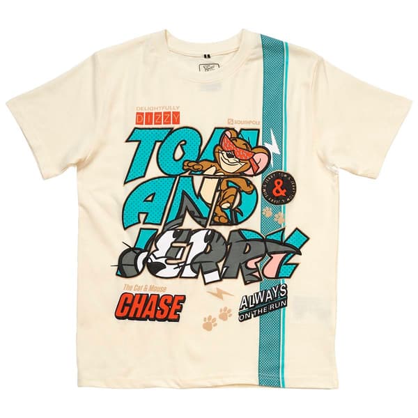 Boys (8-20) SOUTHPOLE Tom & Jerry Thick Gel Tee - image 