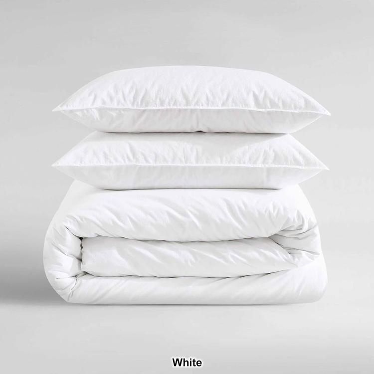 Calvin Klein Washed Percale Cotton 3pc. Comforter Set