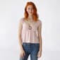 Juniors Derek Heart Baby doll V-Neck Top w/ Hardware and Bra Cup - image 1