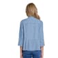 Petite Multiples 3/4 Flounce Sleeve Peplum Jacket w/ Fringe - image 2