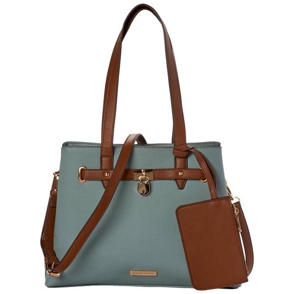 Adrienne Vittadini Camila Lock Satchel - image 