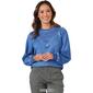 Womens Democracy Blouson Sleeve Lace Applique Solid Sweater - image 3