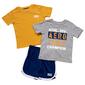 Toddler Boy Aeropostale 3pc. Athl. Div. Tees & Dolphin Shorts Set - image 1