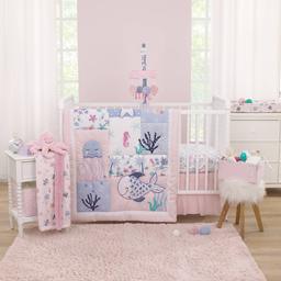 NoJo Mermaid Lagoon 4pc. Crib Bedding Set