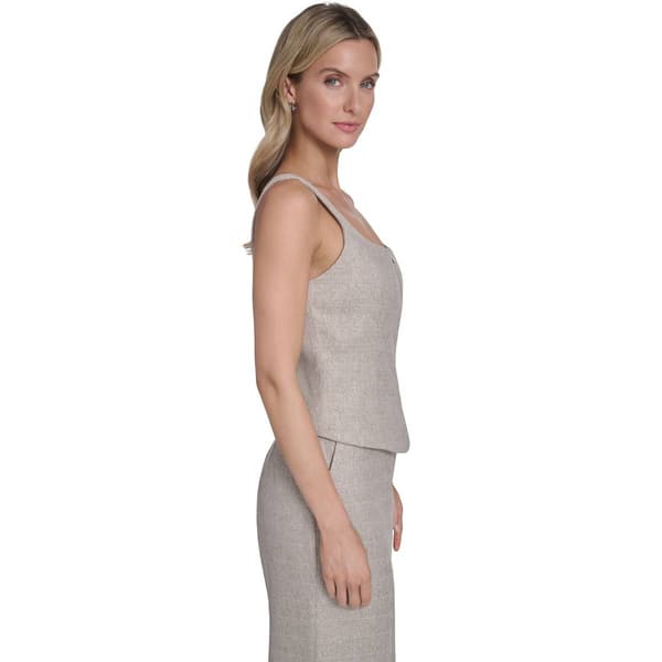 Womens Calvin Klein Zipper Front Textured Vest
