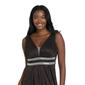 Womens R&M Richards Sleeveless V-Neck Rhinestone Evening Gown - image 3