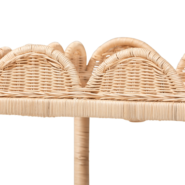 bali & pari Eloisa Natural Rattan End Table