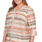 Plus Size Alfred Dunner Spice Market 3/4 Flounce Sleeve Blouse - image 5