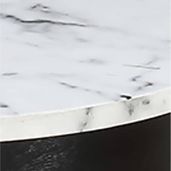 Convenience Concepts American Heritage Marble Round End Table