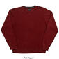 Mens Tricot Solid Herringbone Crew Sweater - image 6