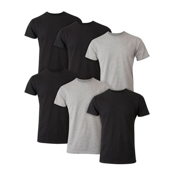 Mens Hanes&#40;R&#41; Ultimate&#40;R&#41; 6pk. Fresh ComfortSoft Crew Neck Tee - image 