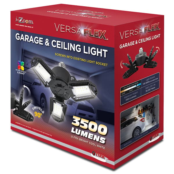 As Seen on TV 3 500 Lumen Versaflex Garage and Ceiling Light