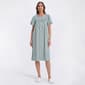 Womens Moon to Noon Short Sleeve Tiny Gingham Duster - image 1
