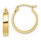 Gold Classics(tm) 10kt. Square Tube Hoop Earrings - image 1