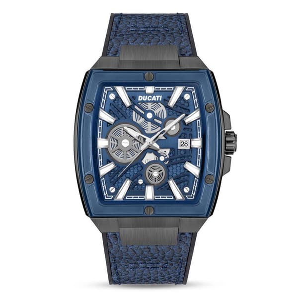 Mens Ducati Corse Dress Sport Leather Strap Watch - DTWGB000070 - image 