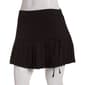 Juniors Hunter & Brown Woven Pleated Bottom Skort with Tie - image 1