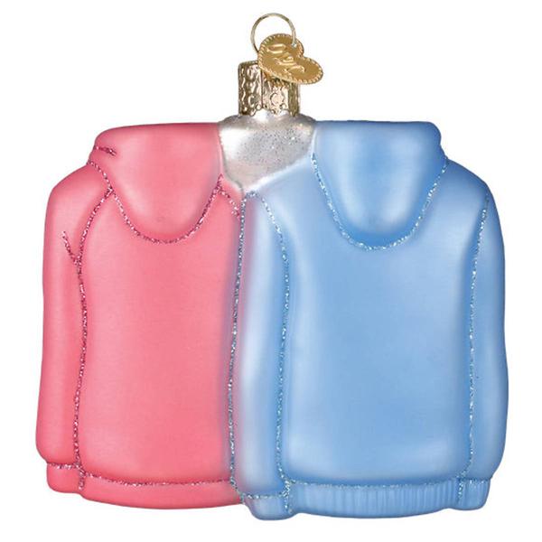 Old World Christmas Mr. & Mrs. Hoodies Ornament