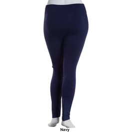 Plus Size Cotton Candy Basic Seamless Fleece Leggings