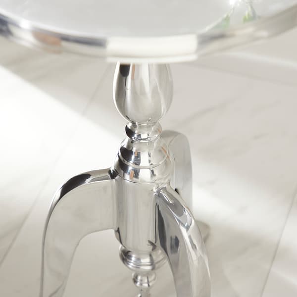 9th & Pike&#174; Aluminum Antique Inspired Accent Table